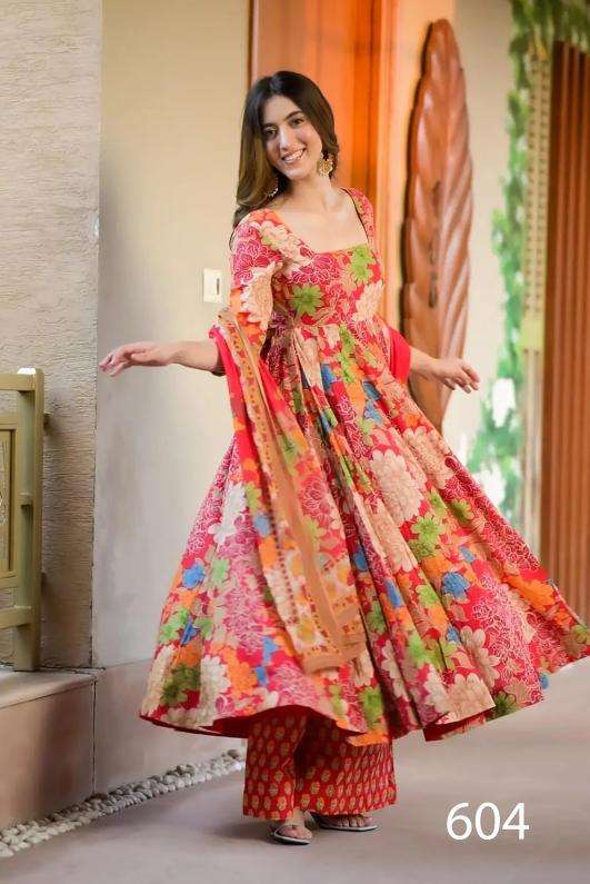 pr clora vol 6 muslin print readymade classic look big size 3pcs festival wear dress