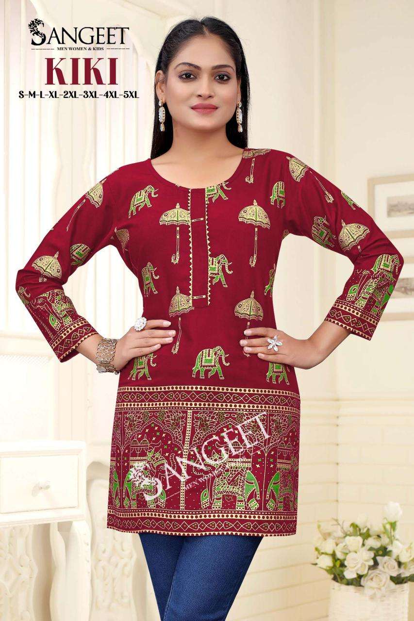 pr kiki budget item readymade big size casual short kurti online