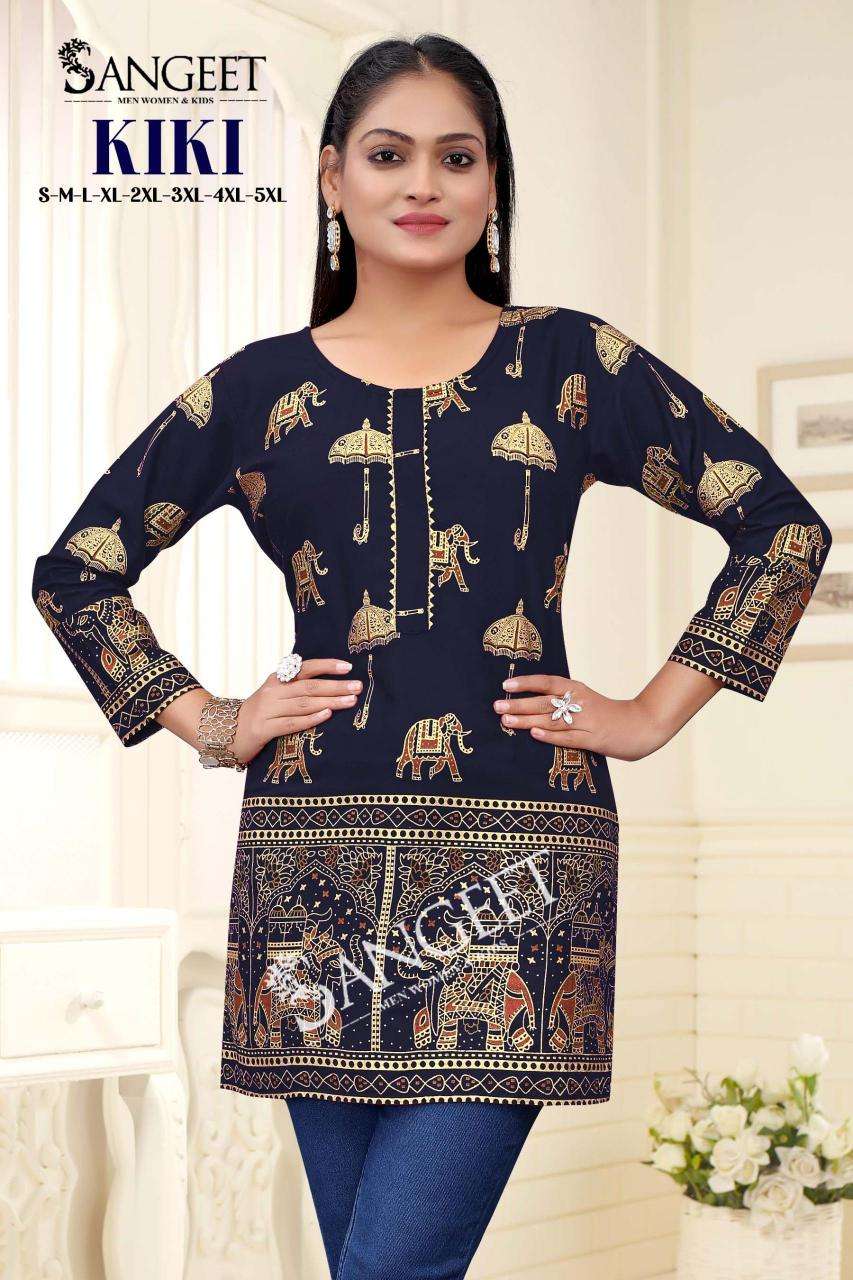 pr kiki budget item readymade big size casual short kurti online