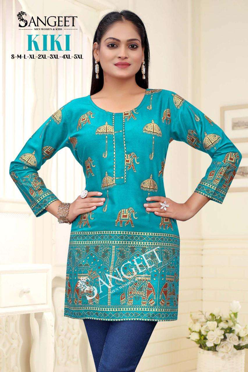 pr kiki budget item readymade big size casual short kurti online