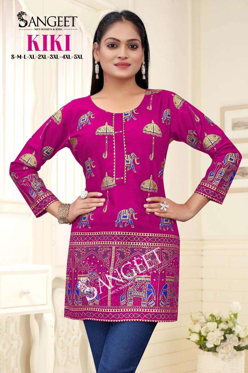 pr kiki budget item readymade big size casual short kurti online