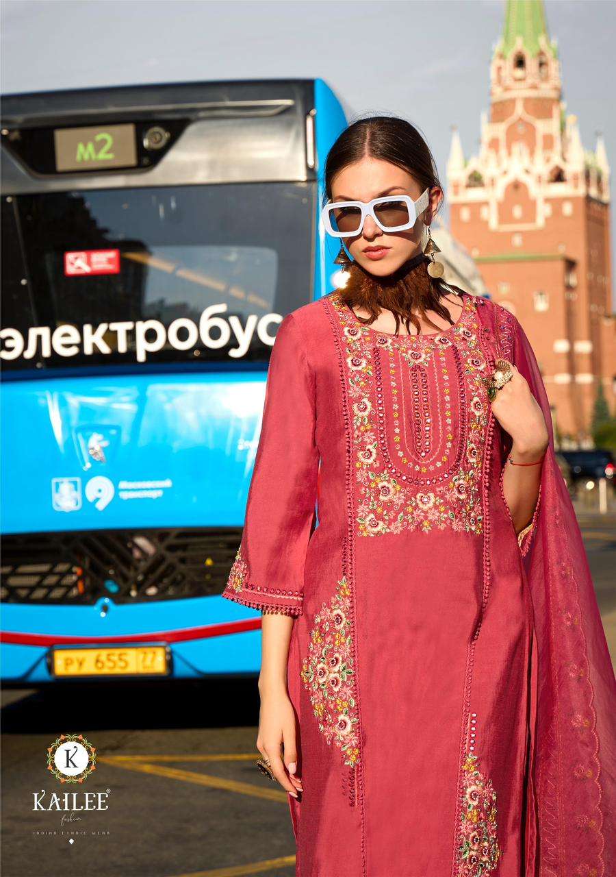 Pure Viscose Silk Designer Fancy Kurti with Thread Mirror Work Handwork Wholesale Kurti in Surat