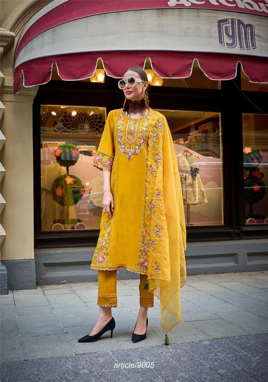Pure Viscose Silk Designer Fancy Kurti with Thread Mirror Work Handwork Wholesale Kurti in Surat