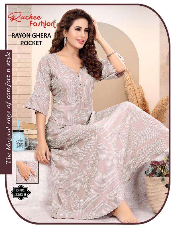 ruchee fashion rayon ghera shop trendy nighty online at affordable prices