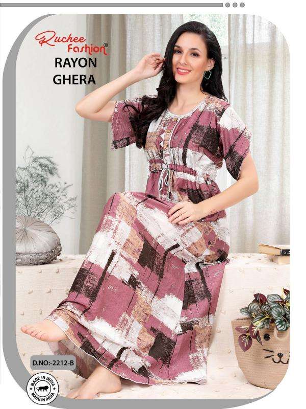 ruchee fashion rayon ghera shop trendy nighty online at affordable prices