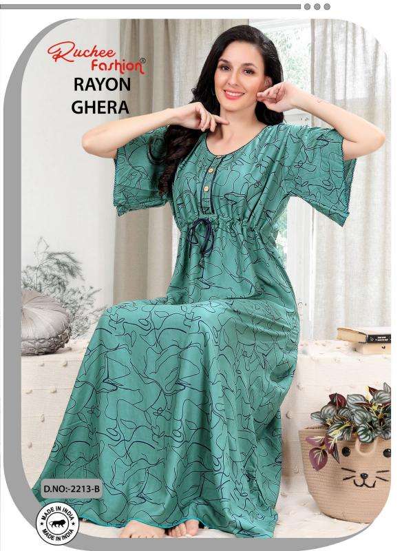 ruchee fashion rayon ghera shop trendy nighty online at affordable prices