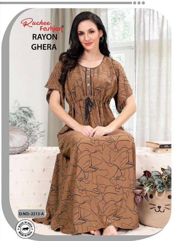 ruchee fashion rayon ghera shop trendy nighty online at affordable prices