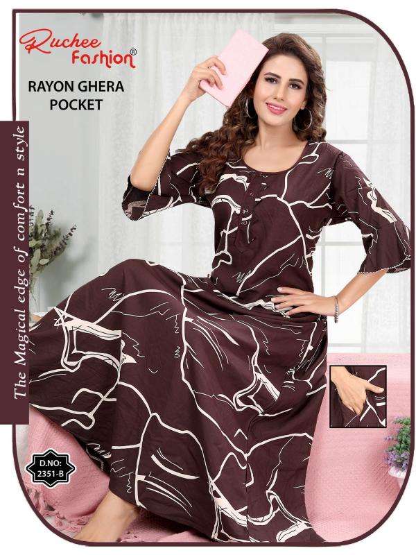 ruchee fashion rayon ghera shop trendy nighty online at affordable prices