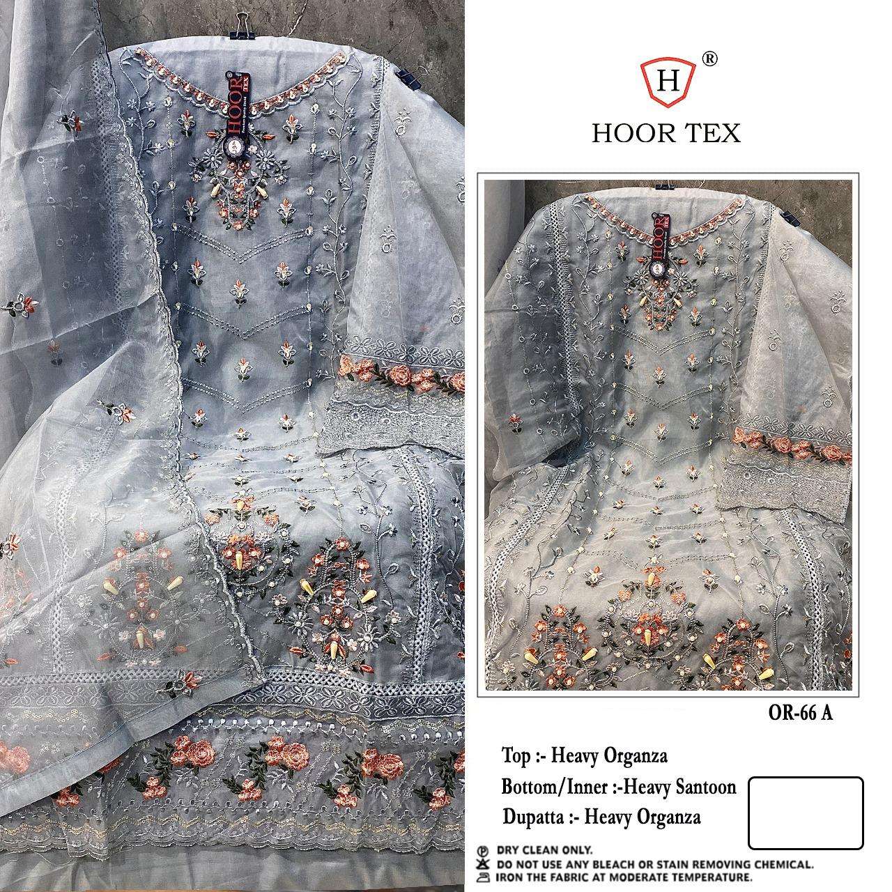 hoor tex OR-66 A To D Heavy Organza wholesale salwar kameez in surat 