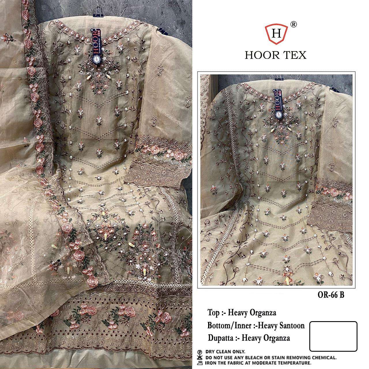 hoor tex OR-66 A To D Heavy Organza wholesale salwar kameez in surat 