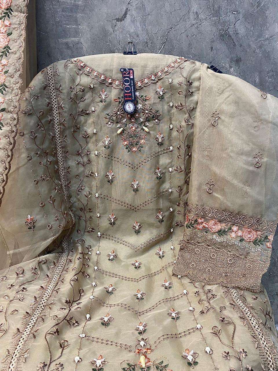 hoor tex OR-66 A To D Heavy Organza wholesale salwar kameez in surat 
