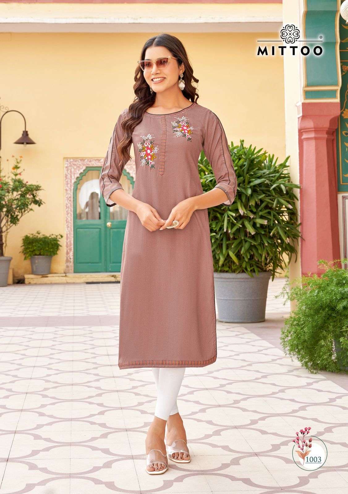 mittoo kalista series 1001-1004 rayon wholesale kurti in surat 
