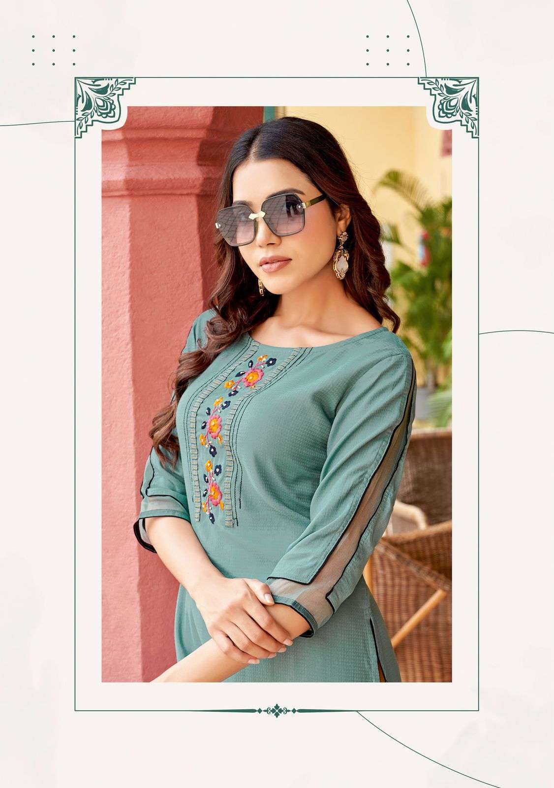 mittoo kalista series 1001-1004 rayon wholesale kurti in surat 