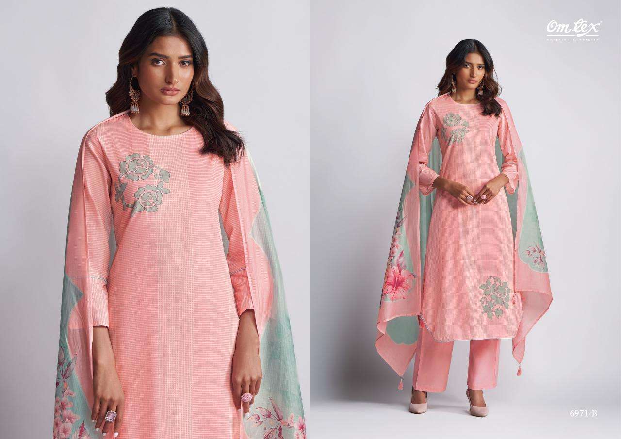 omtex royal heritage series 6971 lawn cotton wholesale salwar kameez in surat 