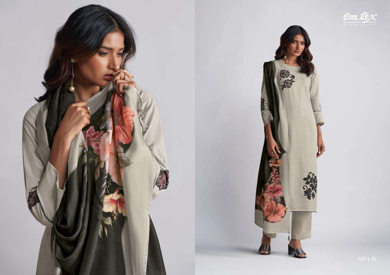 omtex royal heritage series 6971 lawn cotton wholesale salwar kameez in surat 