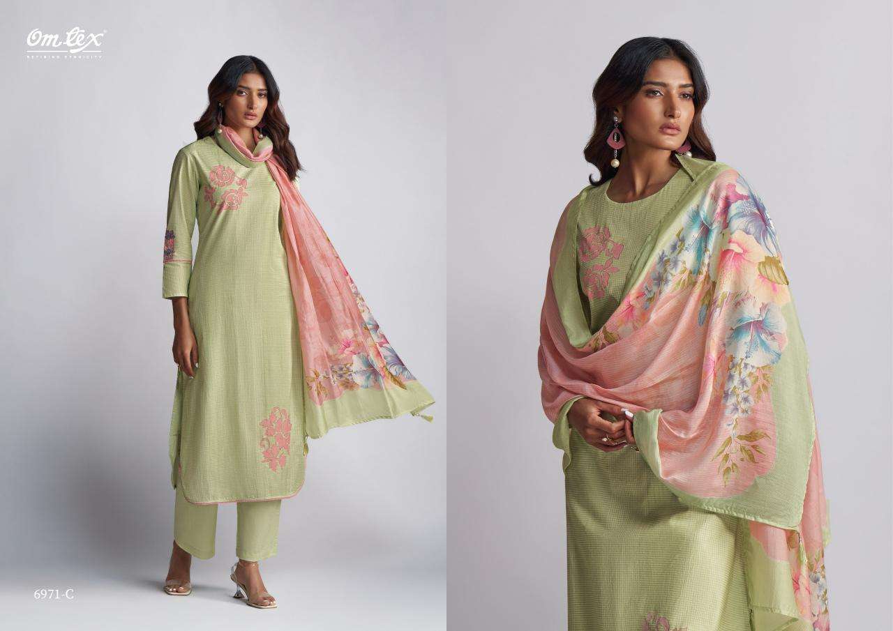 omtex royal heritage series 6971 lawn cotton wholesale salwar kameez in surat 