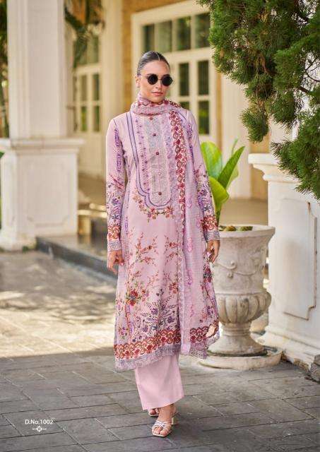 the hermitage binsaeed originals series 1001-1006 JAM SATIN wholesale salwar kameez in surat 