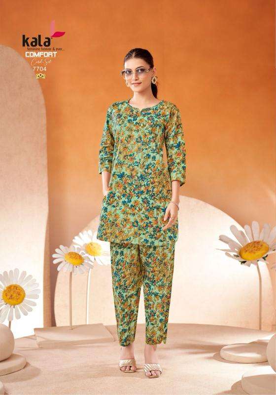 kala comfort co-ord set vol 2 series 7701-7712 fancy co-ord sets
