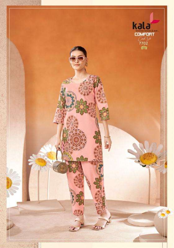 kala comfort co-ord set vol 2 series 7701-7712 fancy co-ord sets