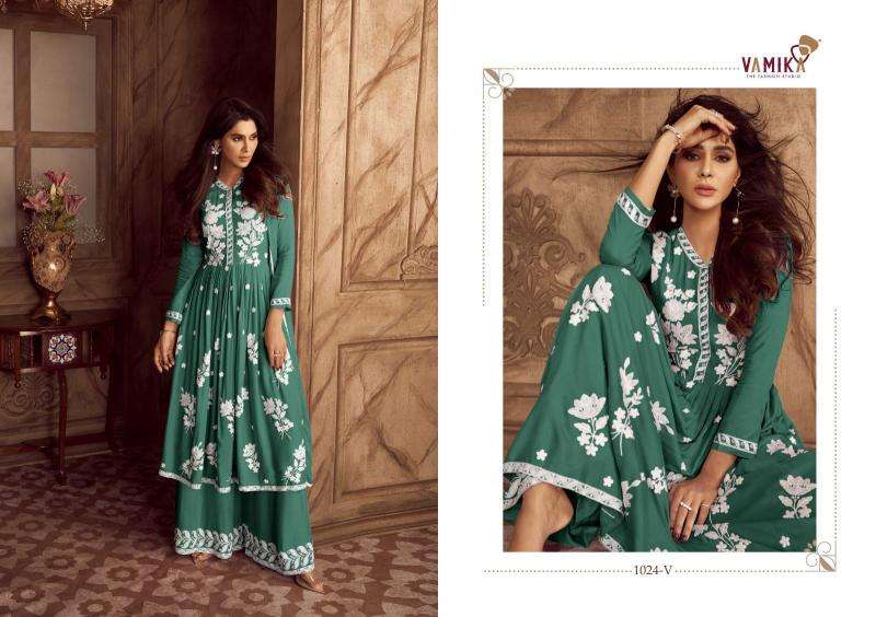 vamika lakhnavi vol 4 hit color series 1024 Hevy REYON wholesale suit 