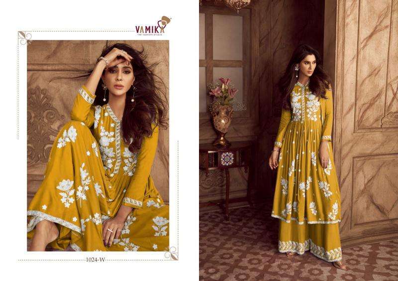 vamika lakhnavi vol 4 hit color series 1024 Hevy REYON wholesale suit 