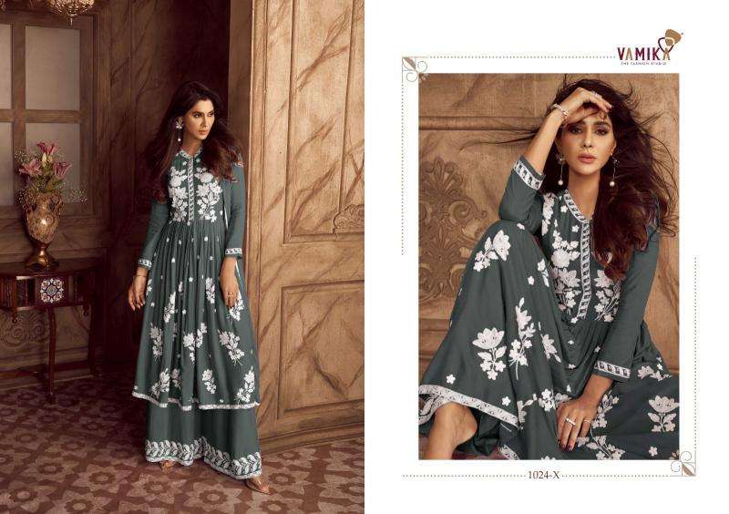 vamika lakhnavi vol 4 hit color series 1024 Hevy REYON wholesale suit 