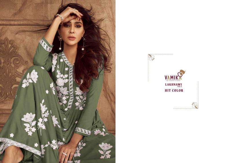 vamika lakhnavi vol 4 hit color series 1024 Hevy REYON wholesale suit 