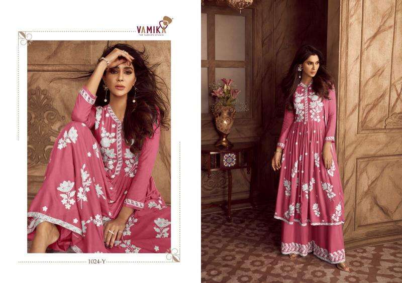 vamika lakhnavi vol 4 hit color series 1024 Hevy REYON wholesale suit 