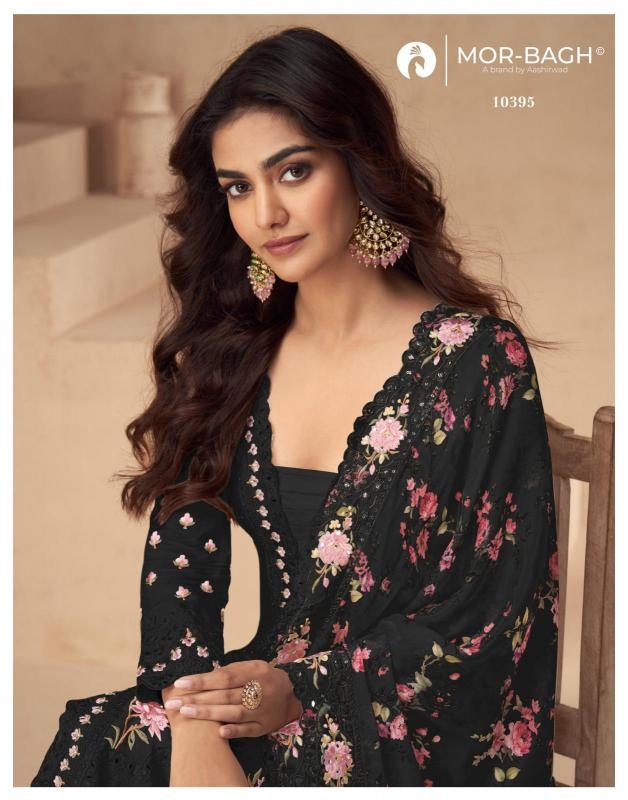 aashirwad aarna color plus series 10394-10398 CHINON SILK wholesale suit 