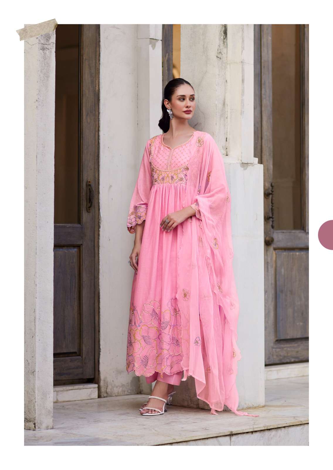 ayana PURE MAL embroidered work with handwork and Accessories work wholesale suit 