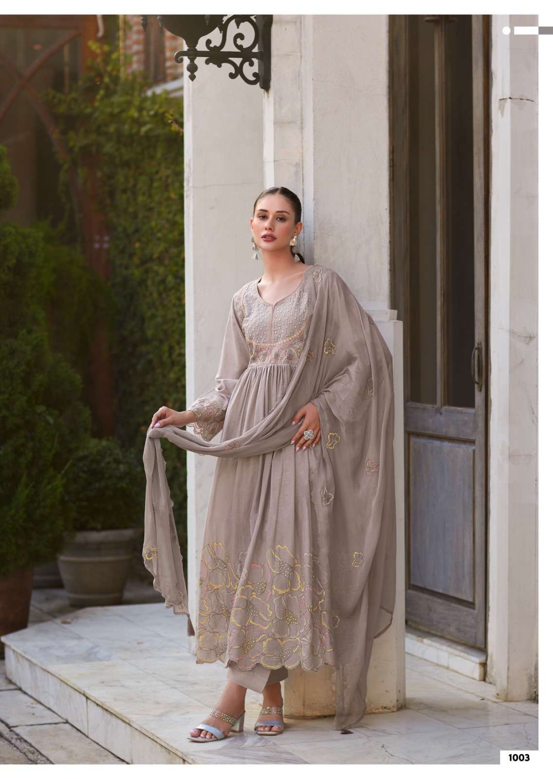 ayana PURE MAL embroidered work with handwork and Accessories work wholesale suit 