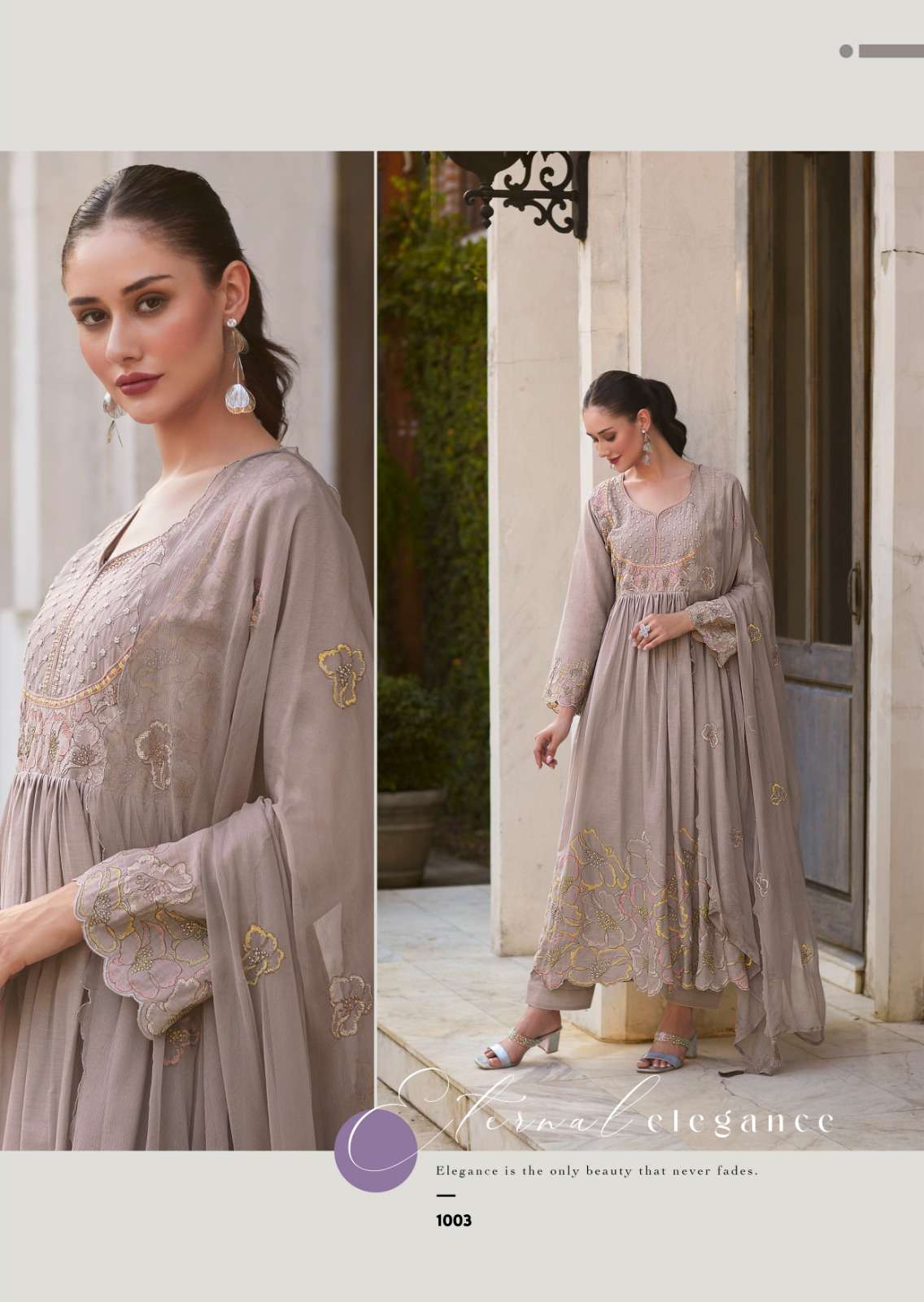 ayana PURE MAL embroidered work with handwork and Accessories work wholesale suit 