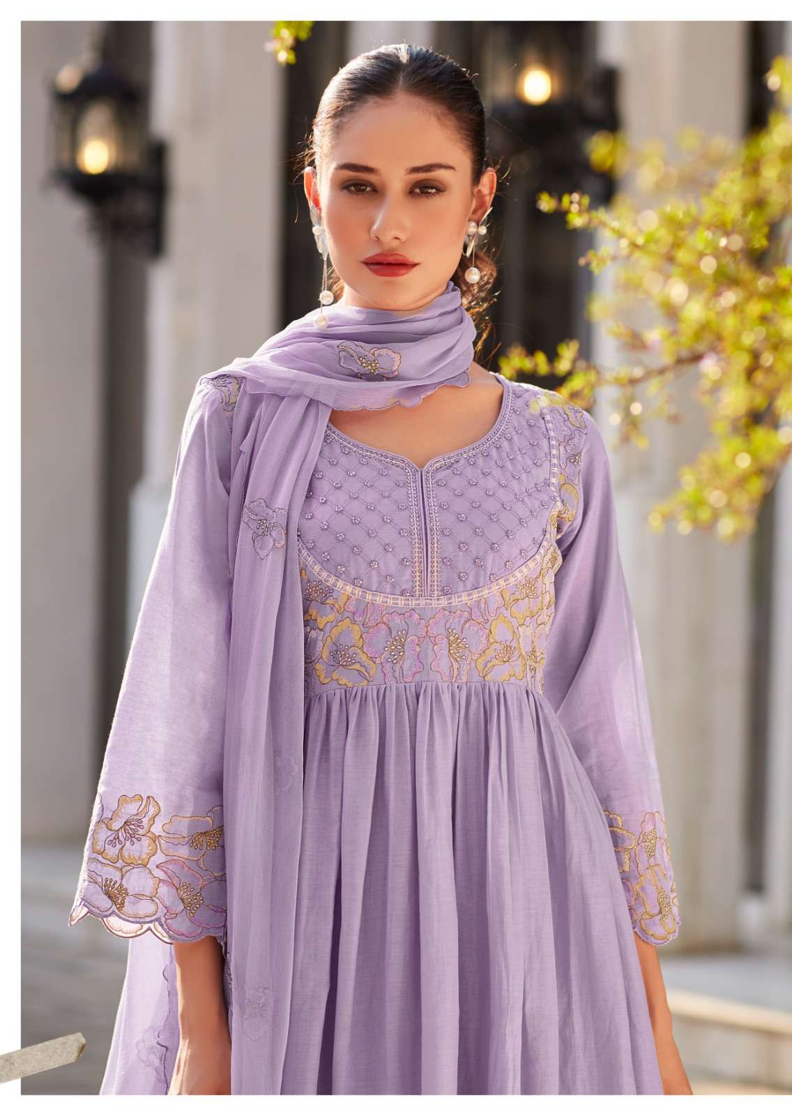 ayana PURE MAL embroidered work with handwork and Accessories work wholesale suit 
