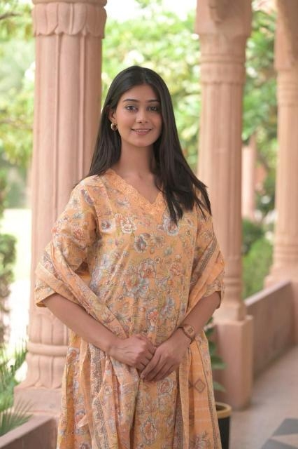 heritage anarkali Cotton Print wholesale suit