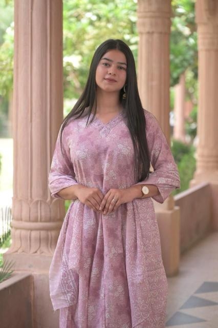 heritage anarkali Cotton Print wholesale suit