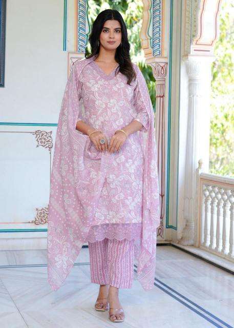 heritage cotton heavy work readymade salwar kameez in wholesale