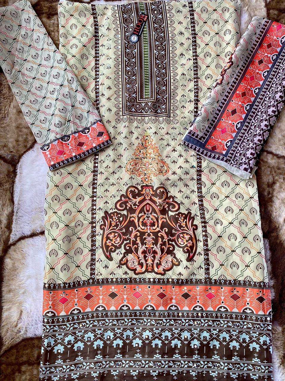 Hoor Tex OR-42 A to D Heavy Organza Wholesale Suit