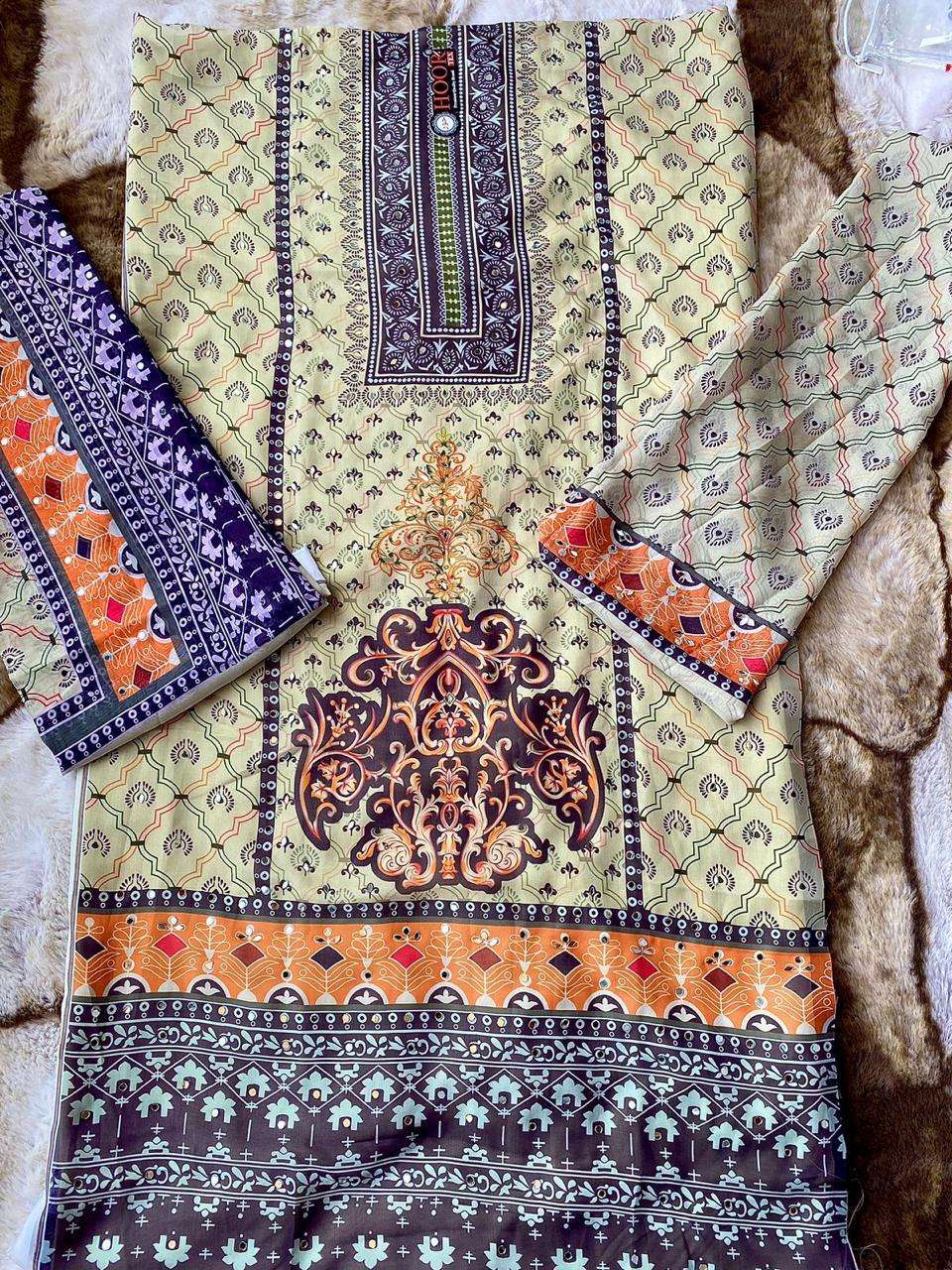 Hoor Tex OR-42 A to D Heavy Organza Wholesale Suit