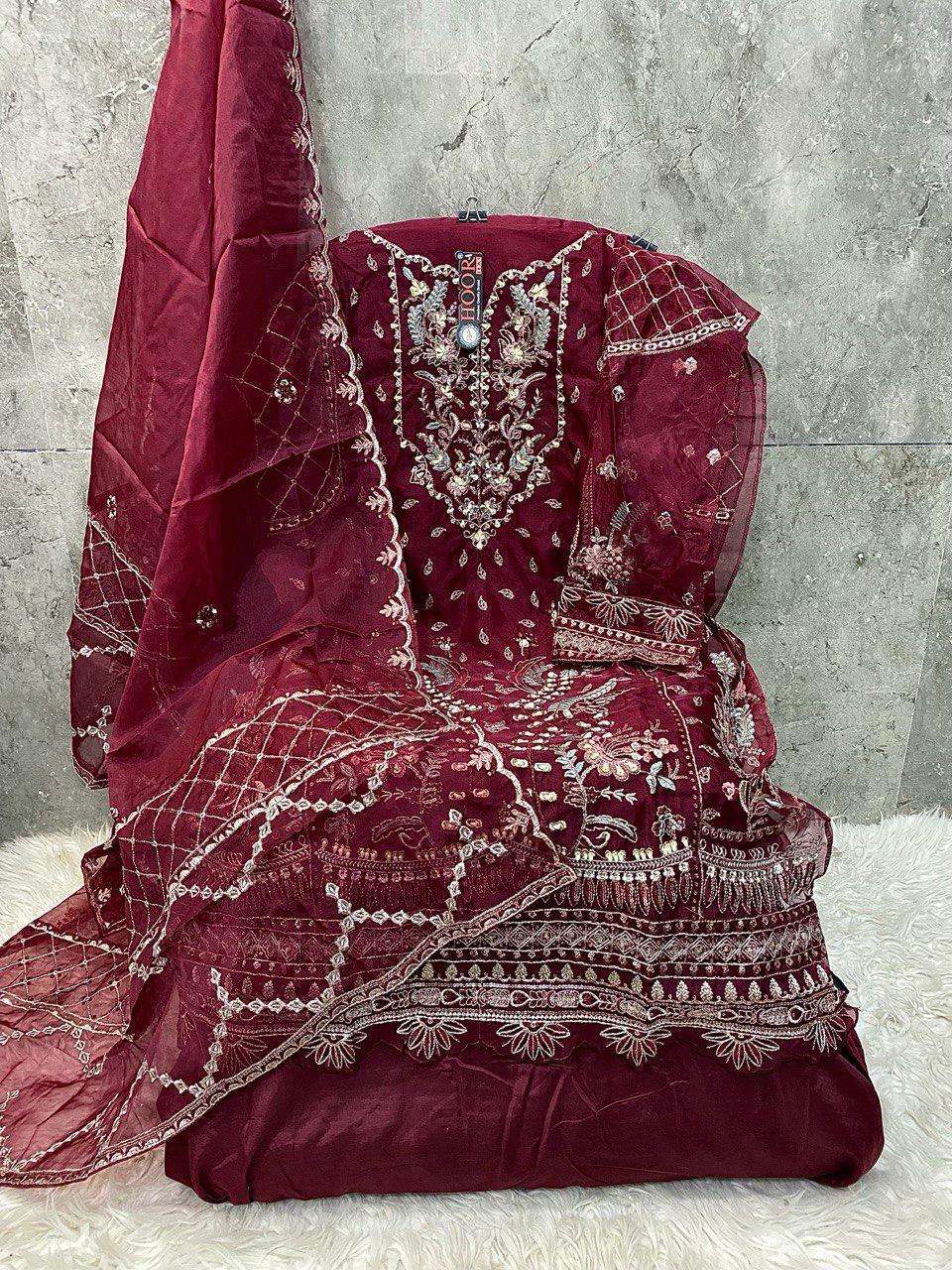 hoor tex OR-78 A To D Heavy Organza wholesale suit 