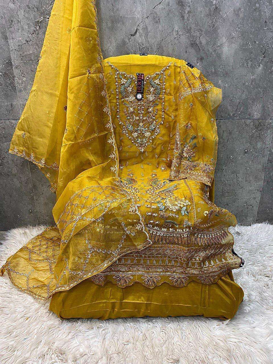 hoor tex OR-78 A To D Heavy Organza wholesale suit 