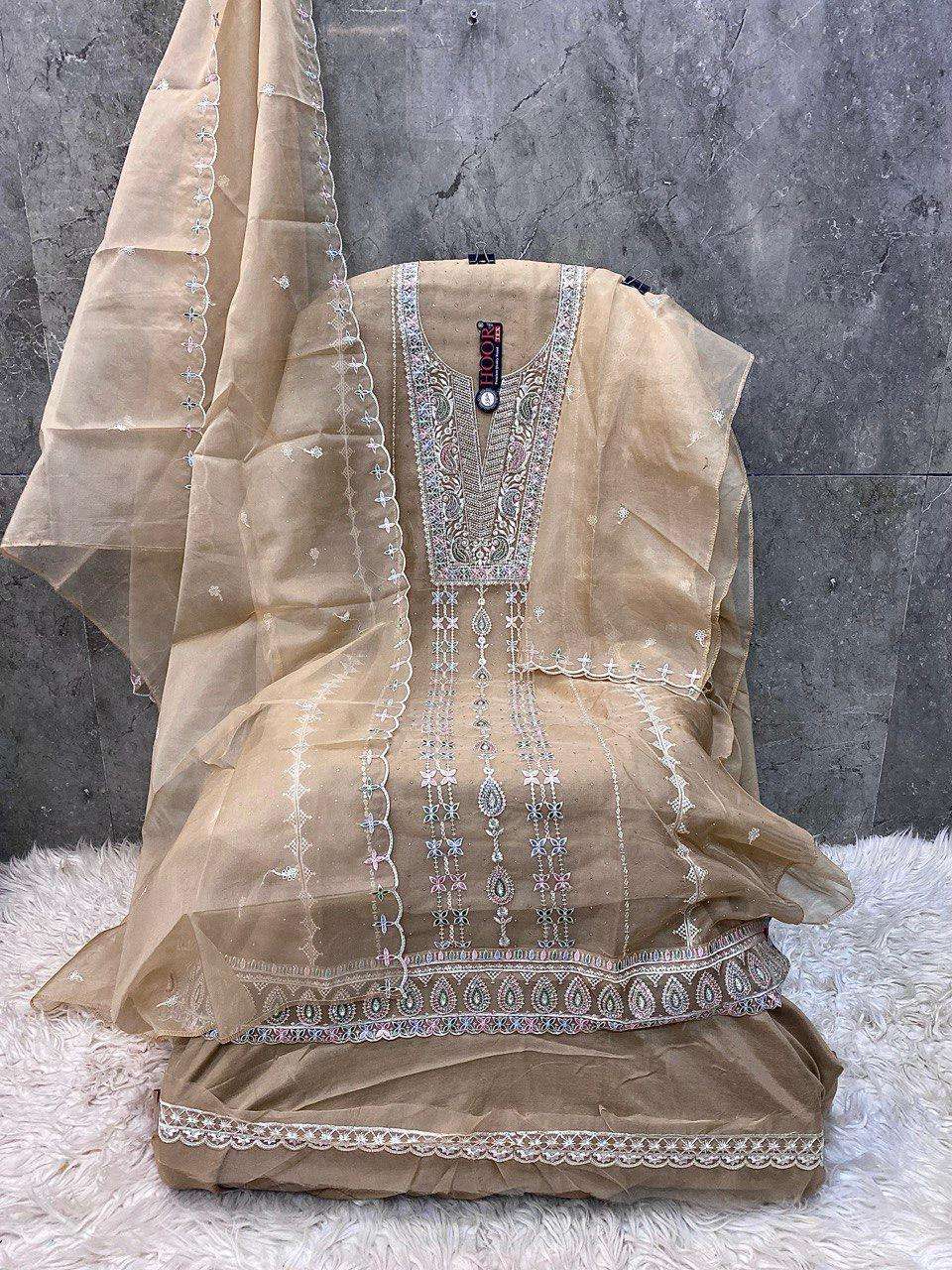 hoor tex OR-79 A To D Heavy Organza wholesale suit 
