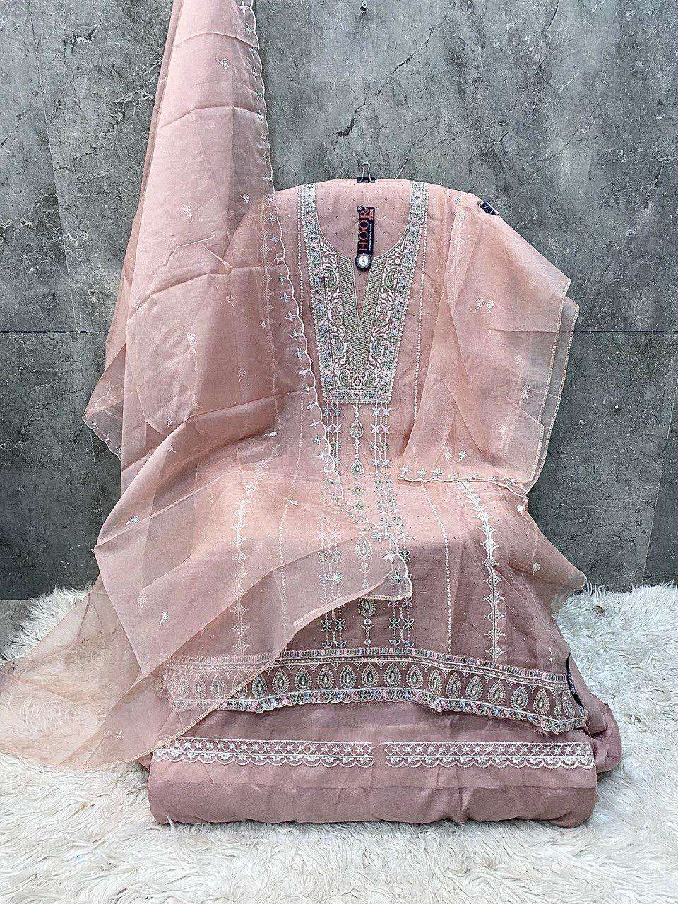 hoor tex OR-79 A To D Heavy Organza wholesale suit 