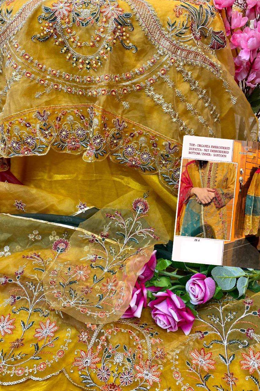hoor tex OR-8 Heavy organza wholesale suit 