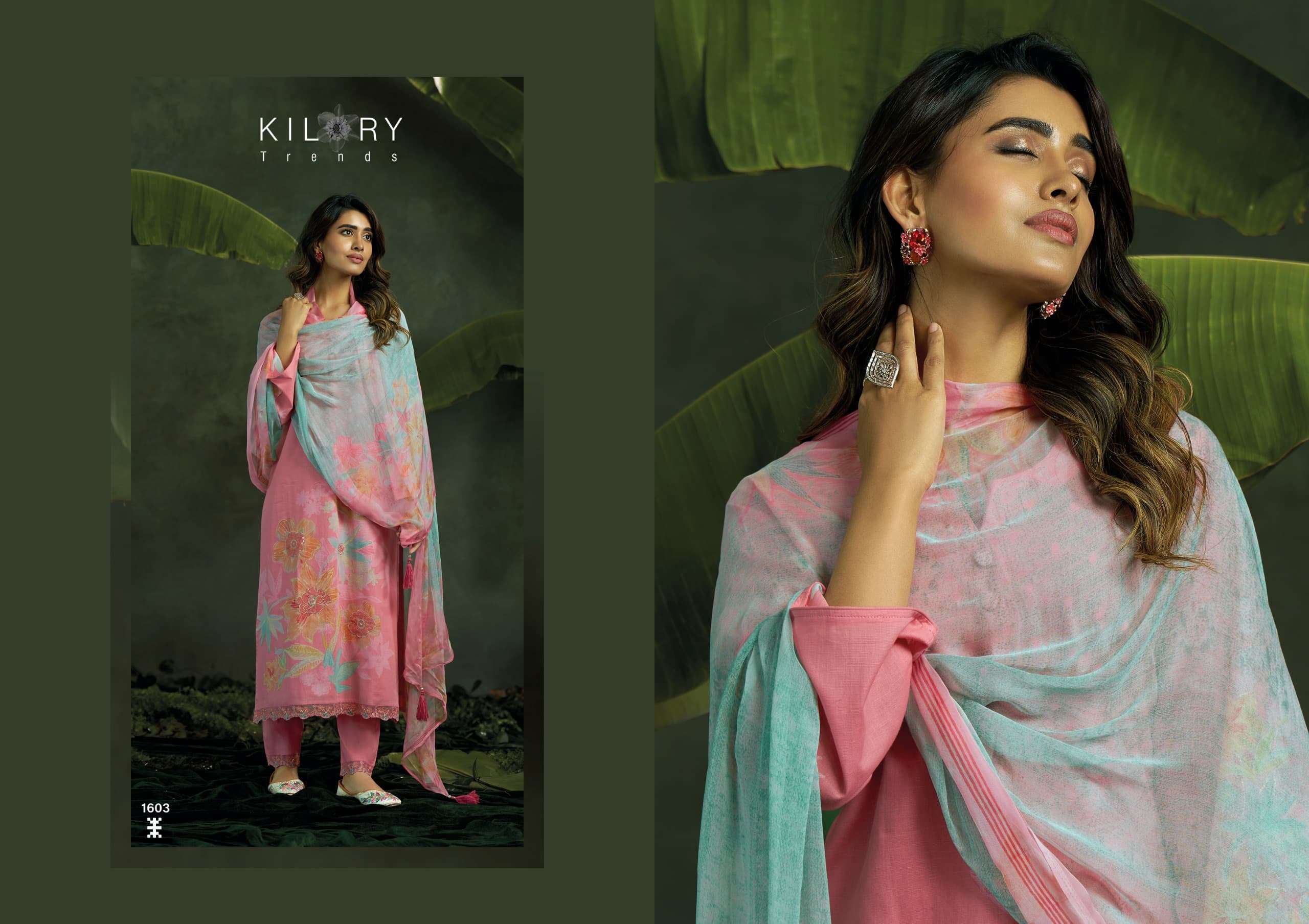 kilory trends a royal boutique series 1601-1604 lawn cotton wholesale suit 