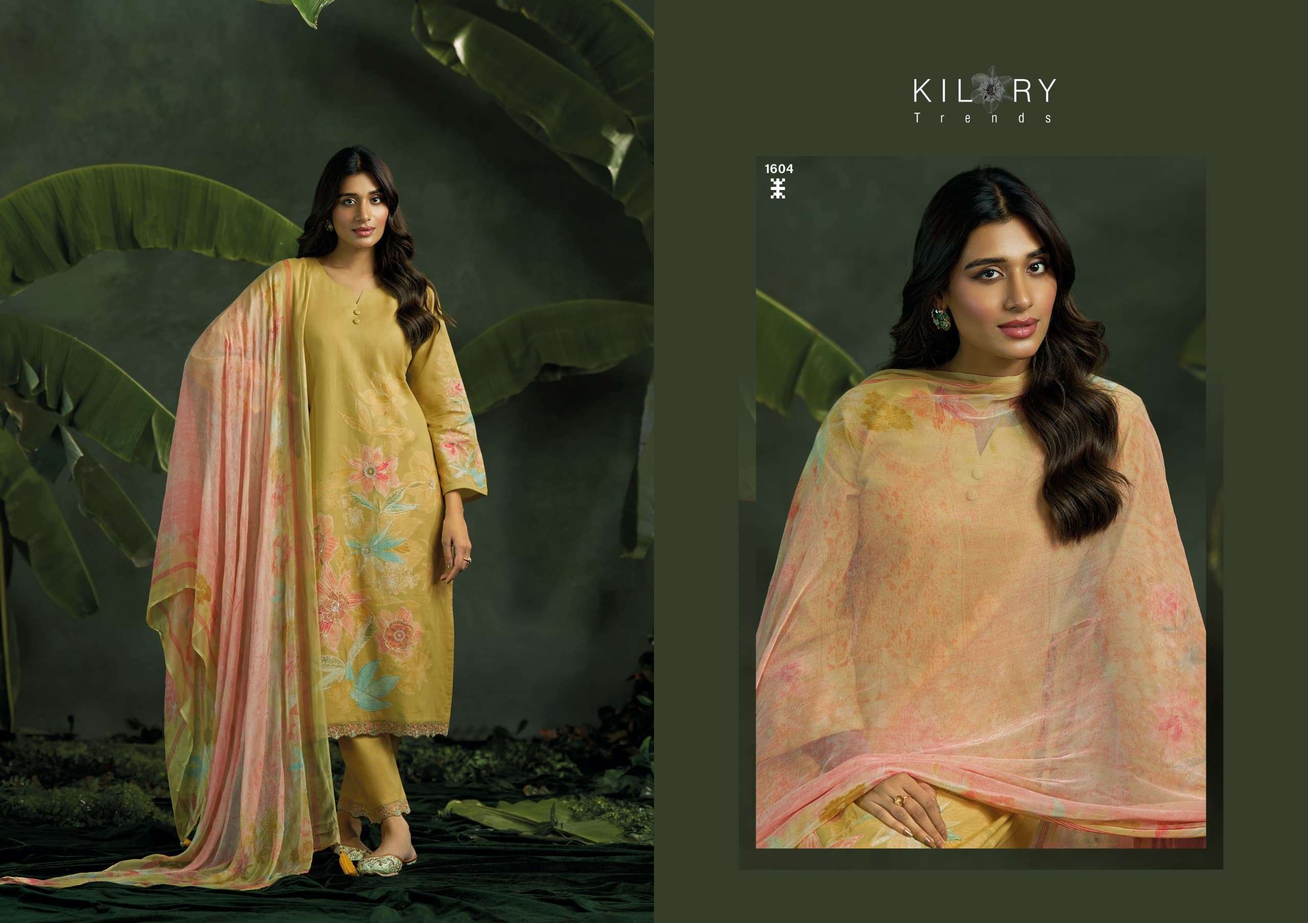 kilory trends a royal boutique series 1601-1604 lawn cotton wholesale suit 