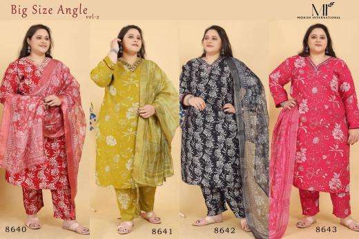 Moksh big size angel vol -2 series 8640-8643 rayon wholesale co-ord sets