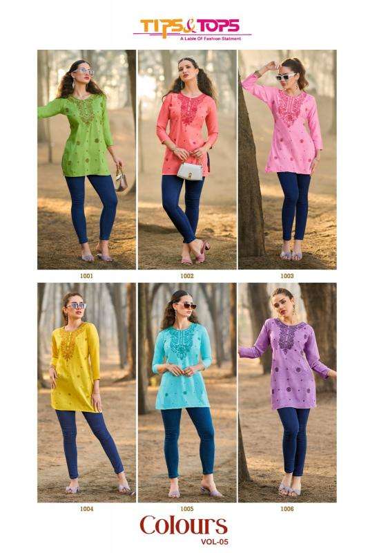 Tips and tops colors vol 5 series 1001-1006 fancy rayon wholesale suit