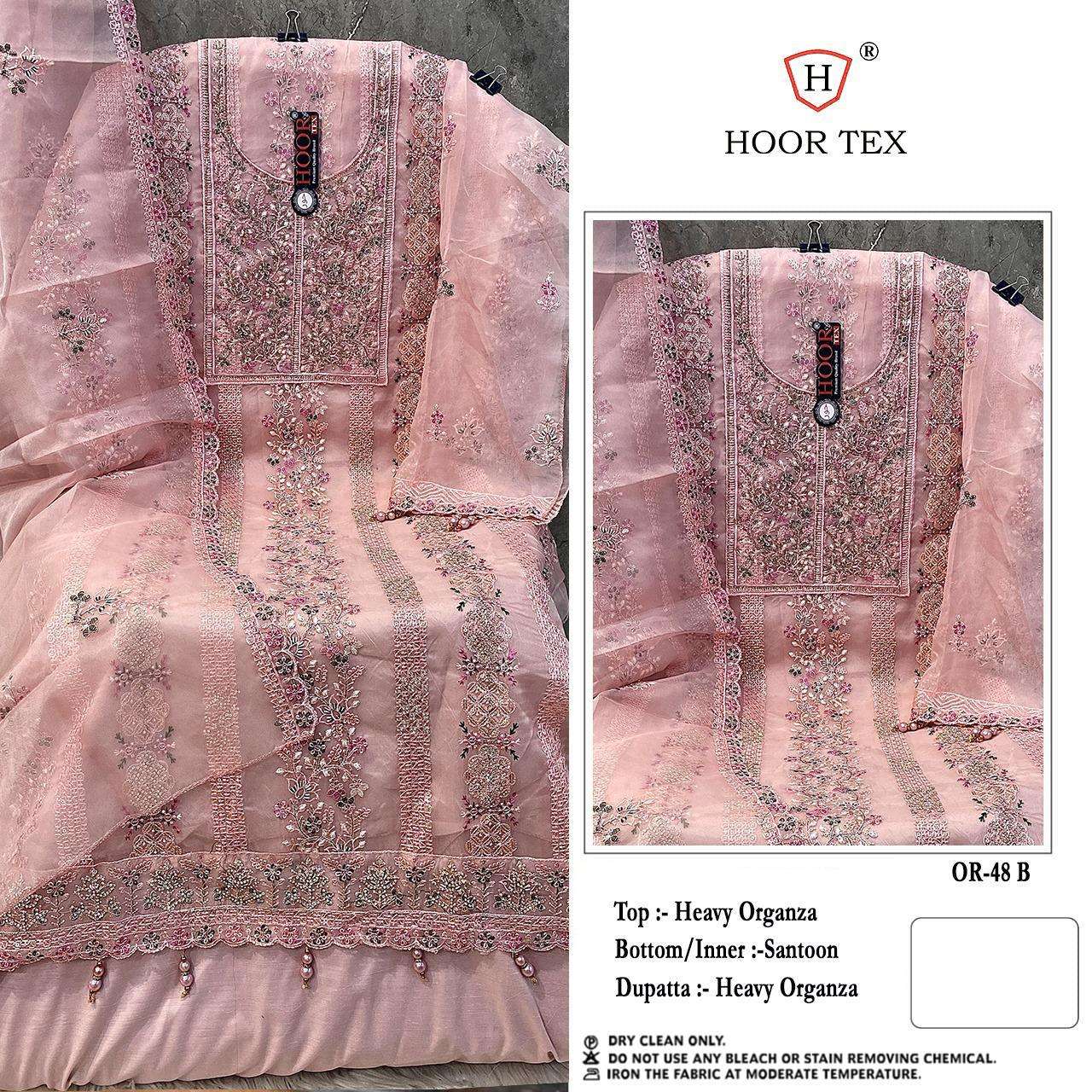 HOOR TEX  OR-48 A To D  Heavy Organza wholesale suit 