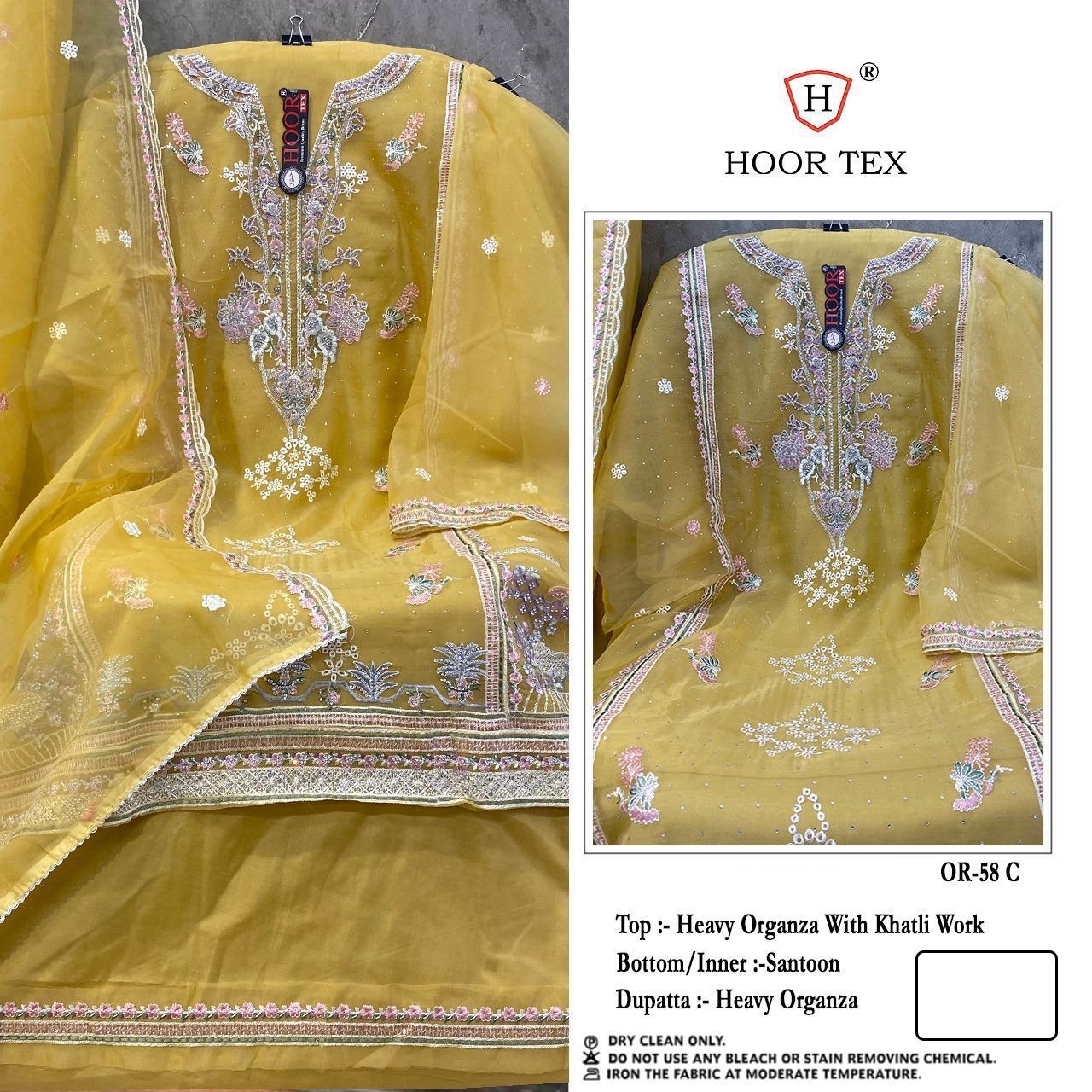 HOOR TEX OR-58 A To D Heavy Organza wholesale suit 