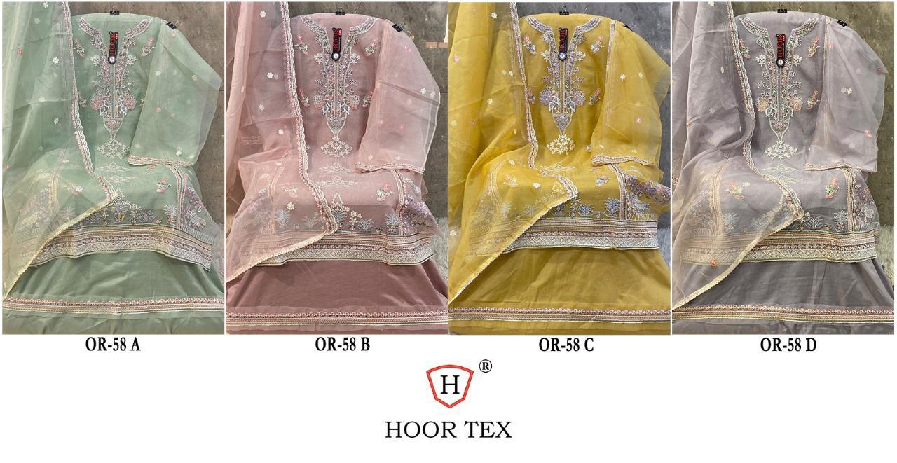 HOOR TEX OR-58 A To D Heavy Organza wholesale suit 